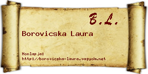 Borovicska Laura névjegykártya